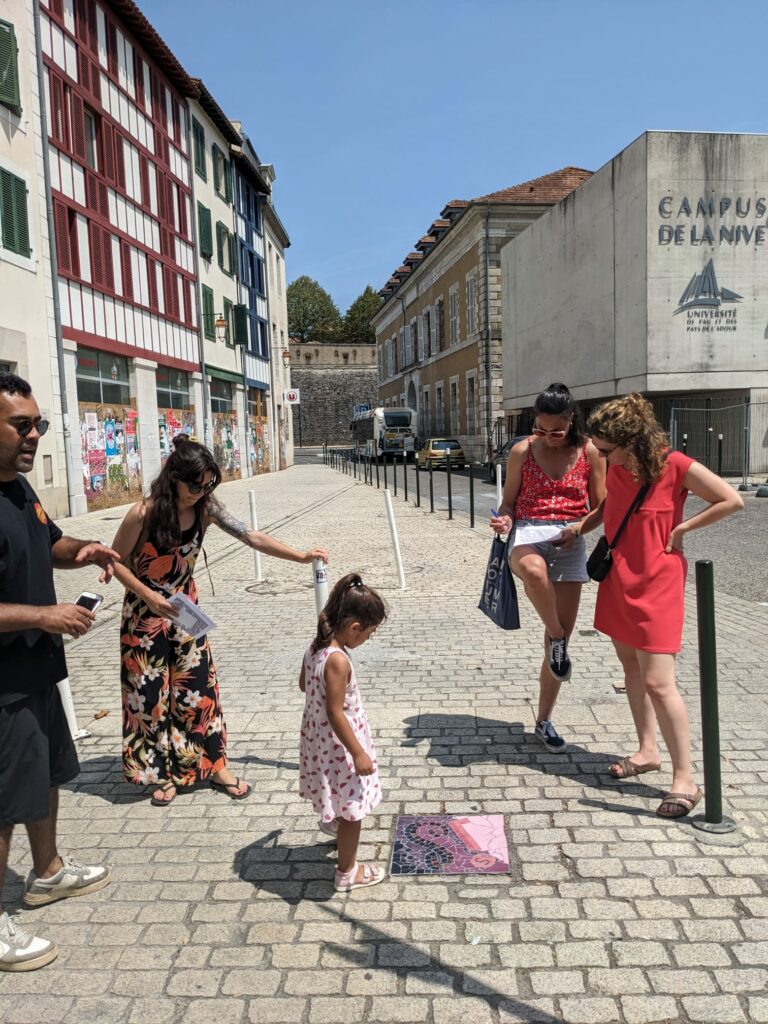 parcours street art mosaiques urbaines bayonne elzarra