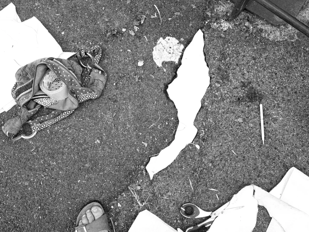 * Fissure mosaique urbaine bayonne elzarra recherches artistiques